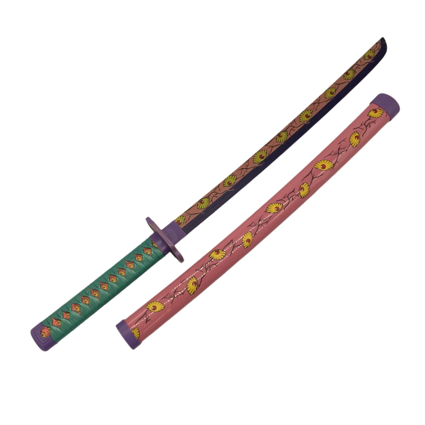 Demon Slayer Anime Cosplay Bamboo Japanese Style Sword In Sheath NEW