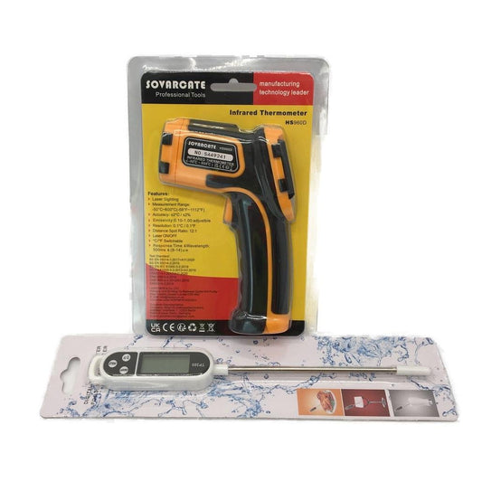 Set of Digital Food Thermometer and Sovarcate Infrared Thermometer HS960D NEW