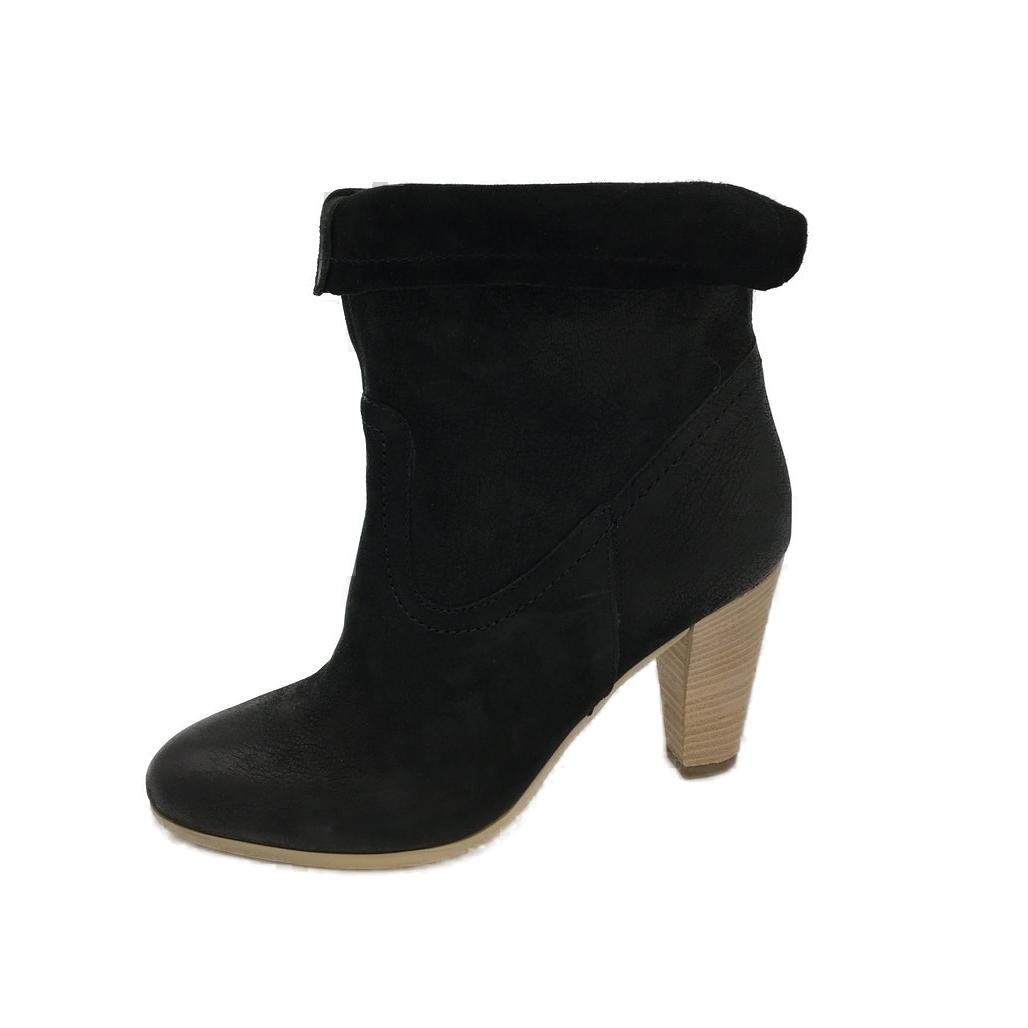 EOS Melbourne Cloe Black Suede Leather Heeled Boots Ladies Size 37 NEW