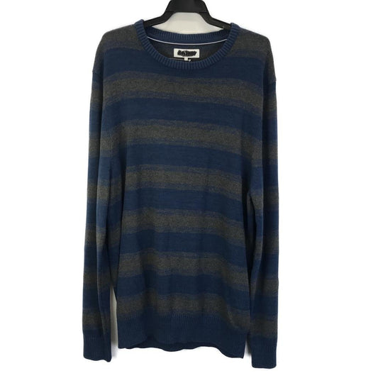 Jeanswest Mens Blue&Grey Casual Stripe Sweater Size Size L NEW