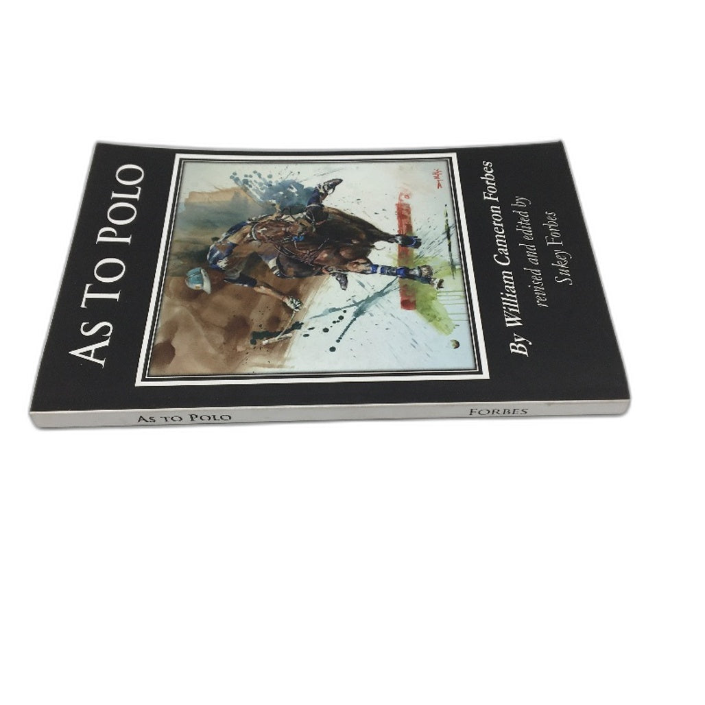 As To Polo by William Cameron Forbes Paperback NEW