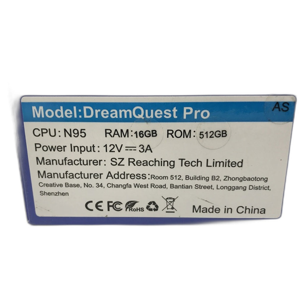 DreamQuest Black Intel N95 Performance Mini Desktop PC NEW