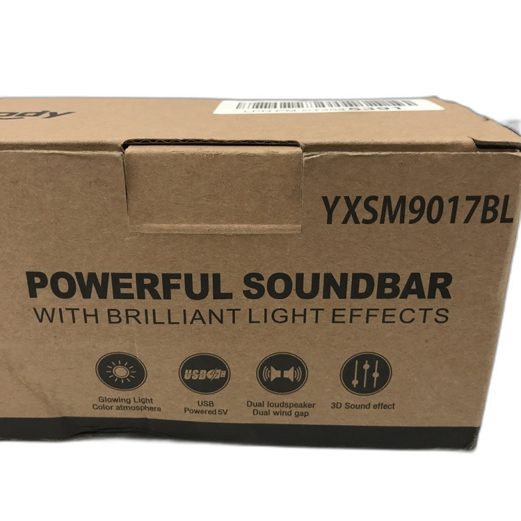 Smalody Black PC / Computer Powerful Soundbar Speaker LED Light Effects NEW