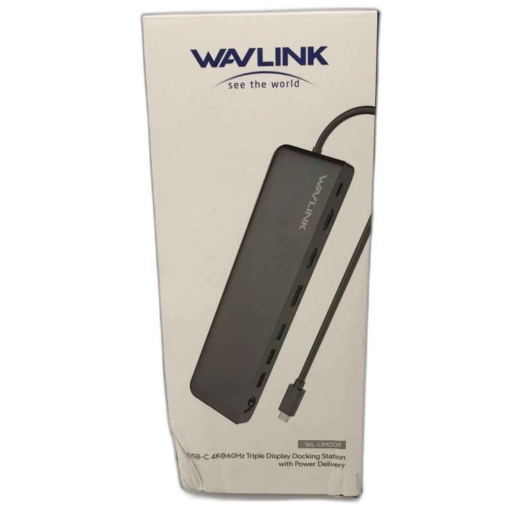 Wavlink USB-C 4K@60Hz Triple Display Docking Station w/ Power Delivery NEW