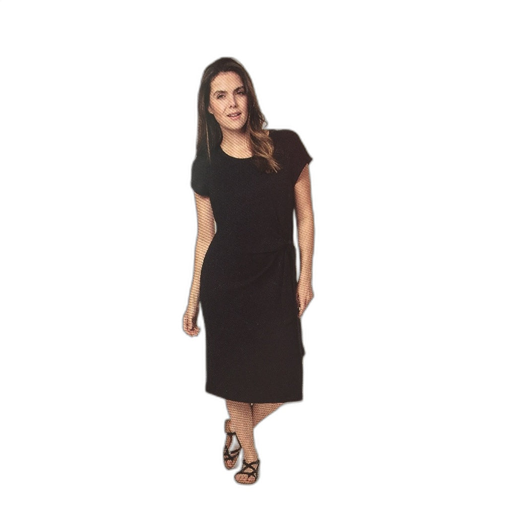 Serra Womens Summer Mid Lenght Black Dress Size 10 NEW