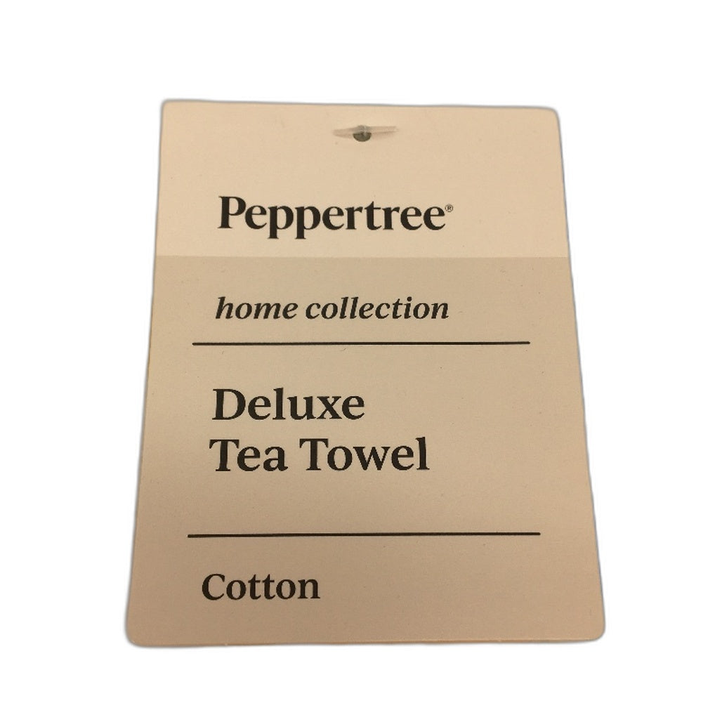 Peppertree Home Collection Set of 2 Deluxe Tea Towels 50x70cm NEW