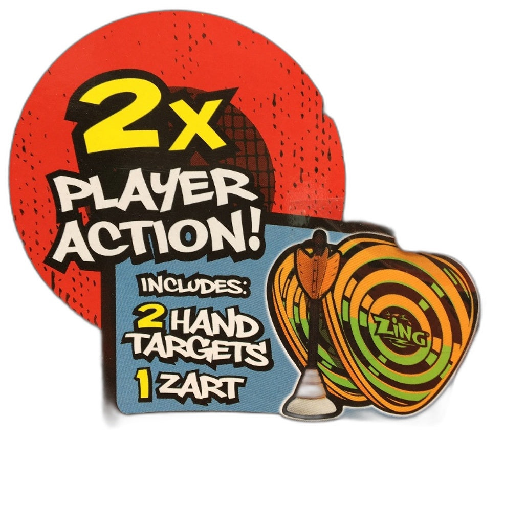 Unisex Zing Zarts Fun Game for 2 Players with 2 Hand Targets 1 Zart NEW