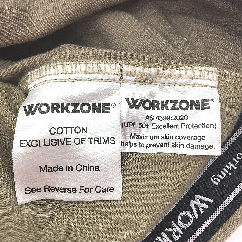 Workzone Mens Beige Long Cargo Pants UPF 50+ Size 2XL NEW