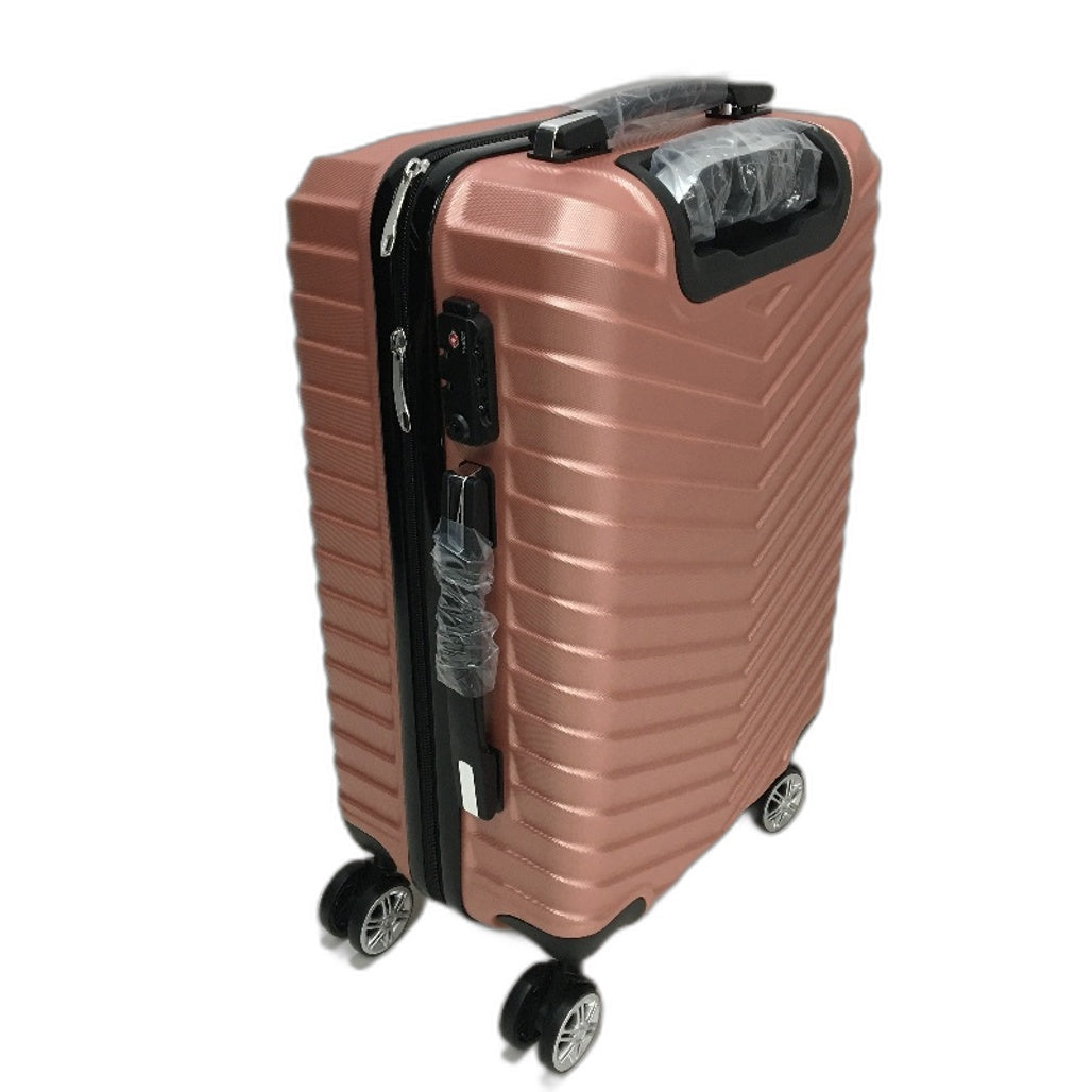 Slimbridge 20" 50cm Carry On Spinner Wheel Travel Luggage Rose Pink Suitcase NEW