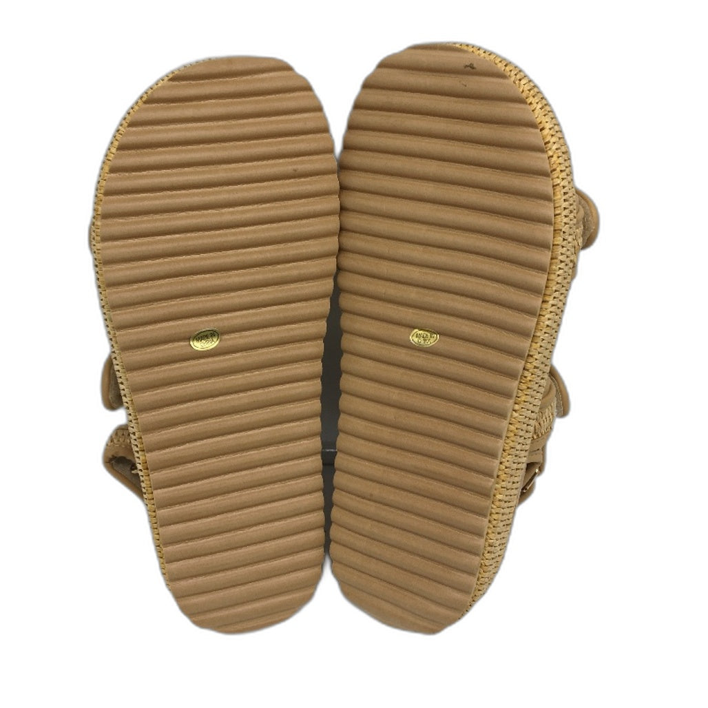 Doeyg Raffia Platform Adjustable Strap Slingback Open Sandals Ladies US 6.5 NEW