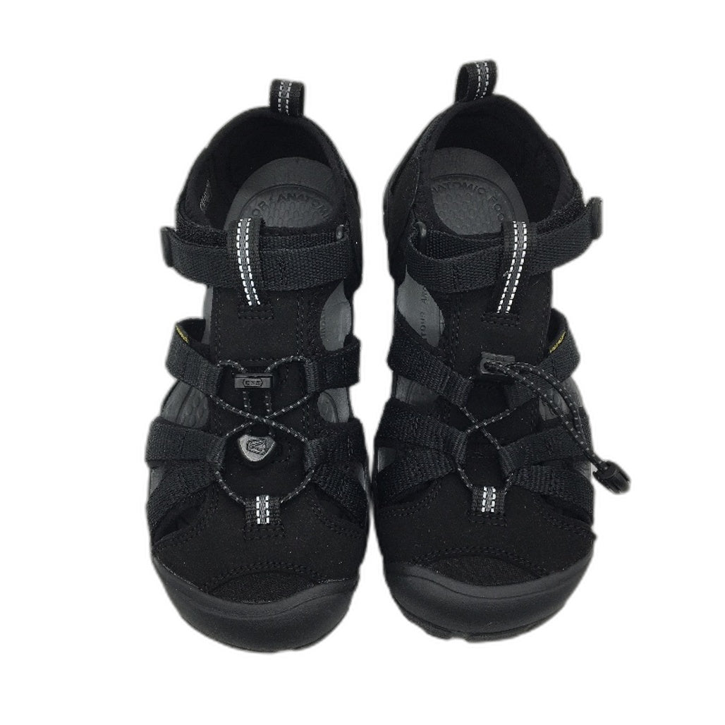 Keen Seacamp II CNX Youth Black Mesh Lined Sandals US 4 EU 36 22.5cm NEW