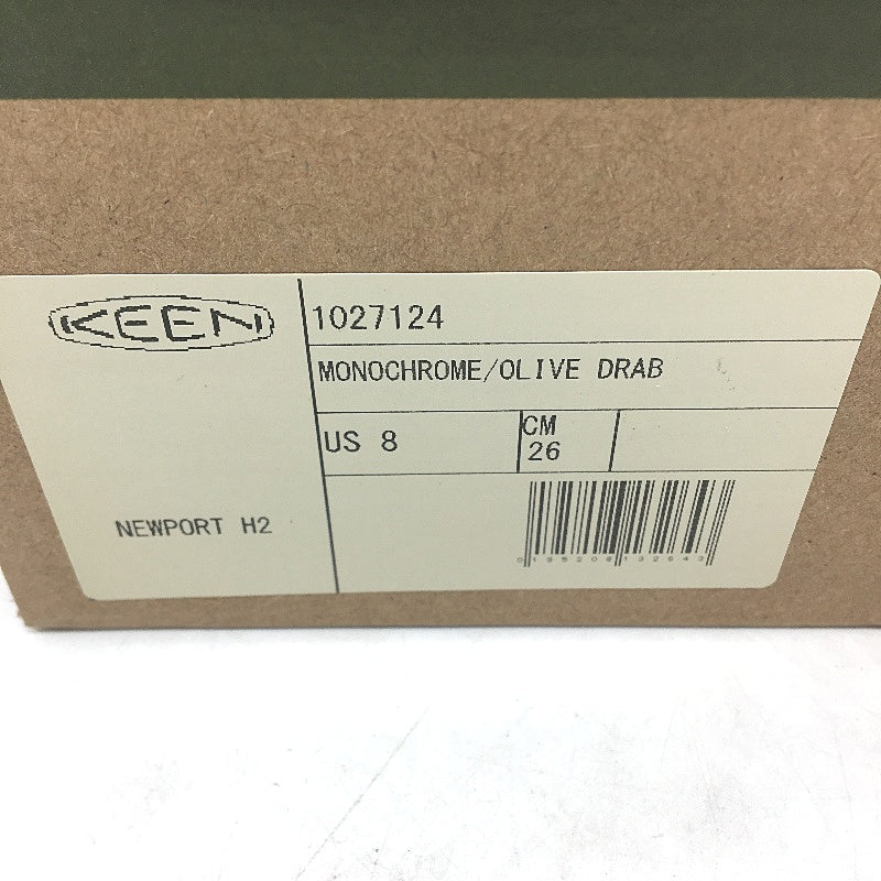 Keen Olive Green Lace Lock Bungee Newport H2 Sandal Mens Size EU 40.5 26cm NEW