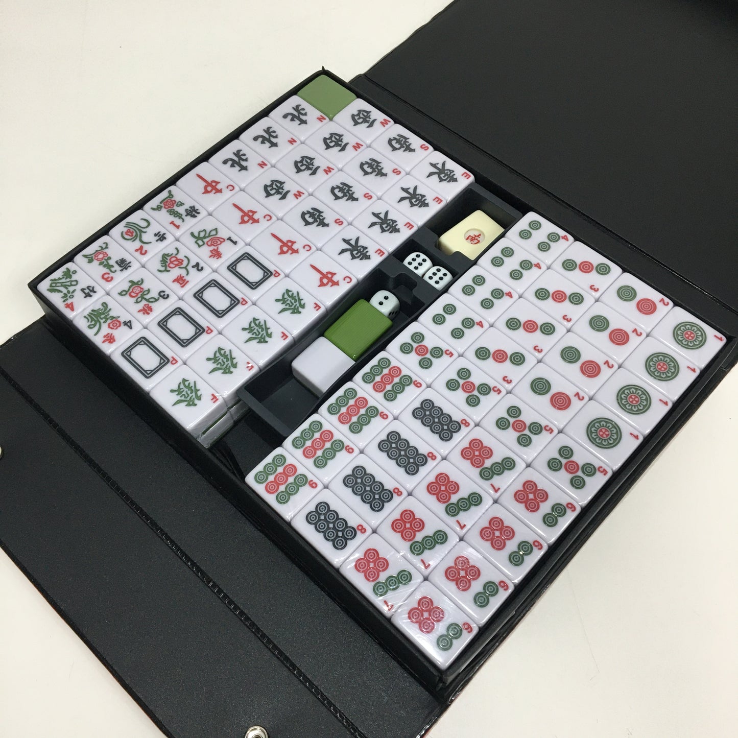Tian Zhi Chinese Mahjong Ma Jiang Tiles Set With Carry Case Family Board Game
