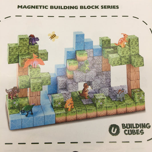 Minecraft Style 108 PCS Magnetic Cubes Building Blocks Set STEM Sensory Toys NEW