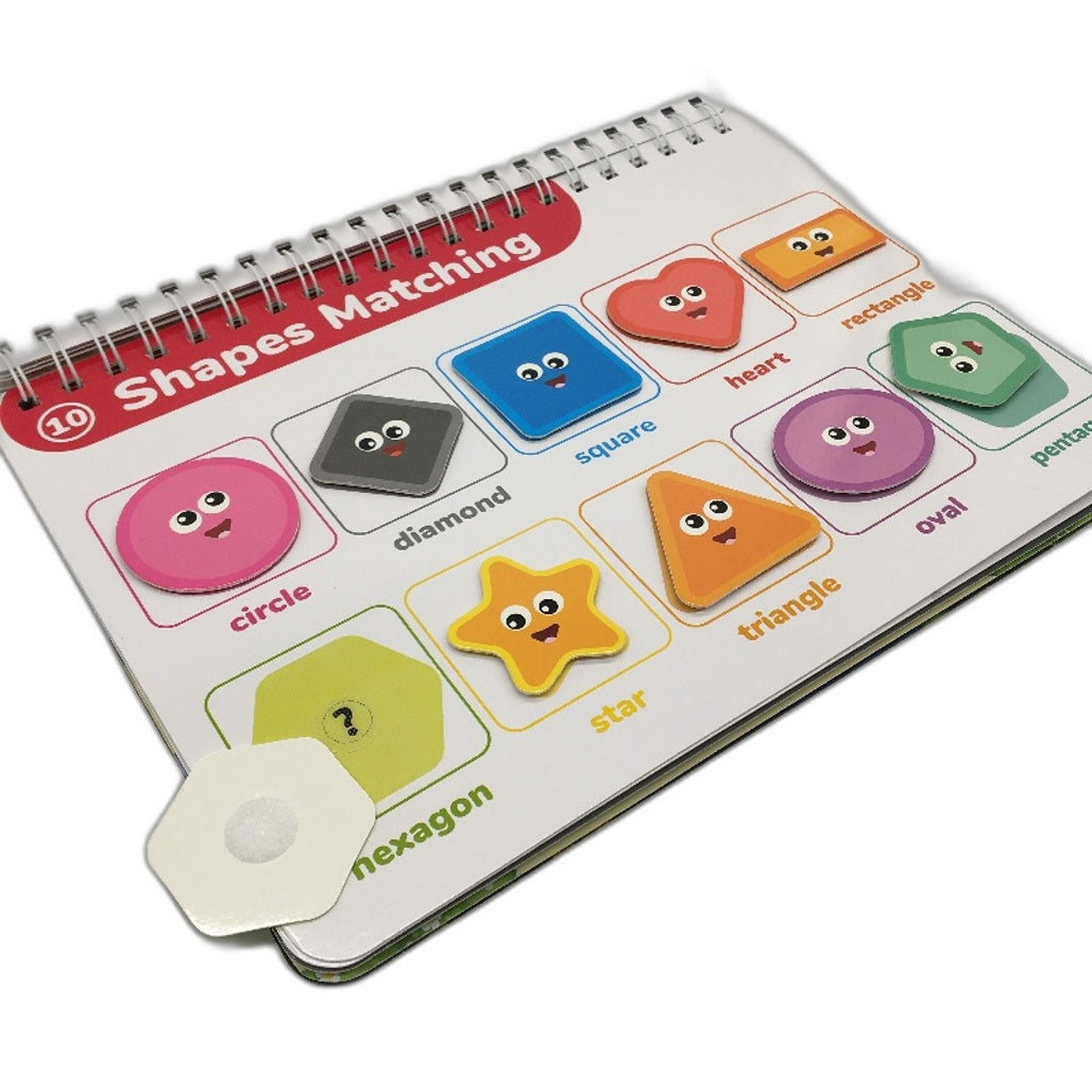 QUOKKA My First Busy Book 15 Activities ABC Numbers Shapes Colours Montessori