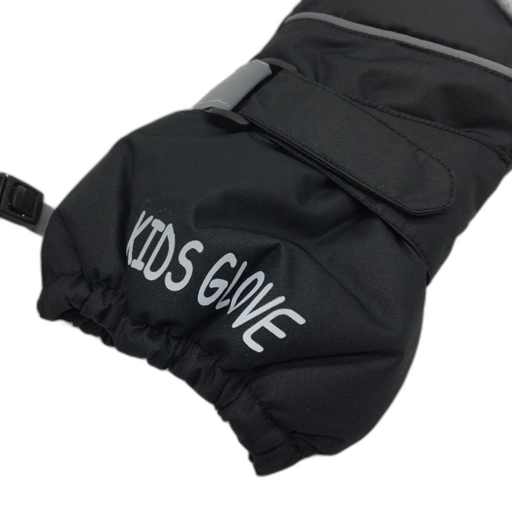 Kids Winter Ski Gloves Waterproof Windproof Warm Mittens For Children Size 8-10