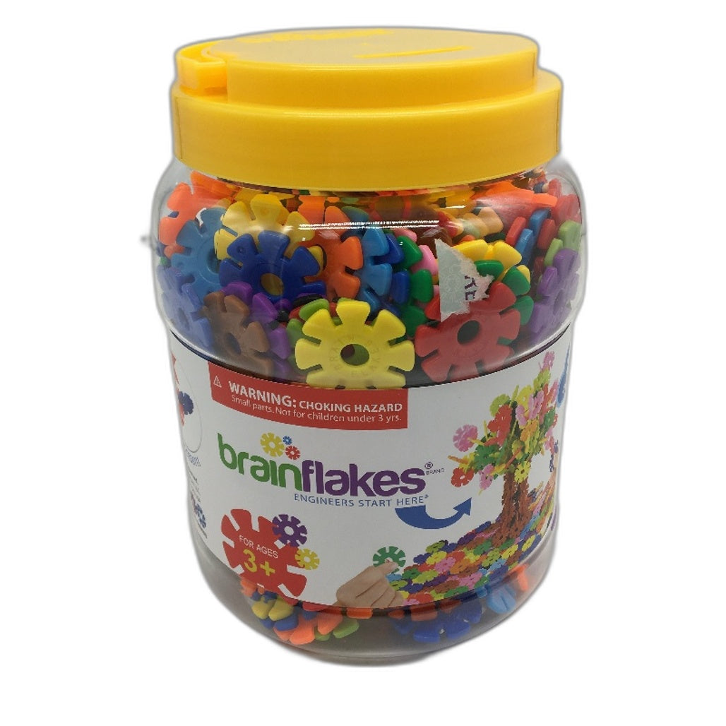 Brain Flakes 500 PCS Interlocking Plastic Disc Set Safe Creative Educational Toy
