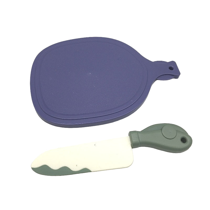 The Cutting Game Kids Kitchen Play Set Knife Chopping Board Fruit & Vegetables