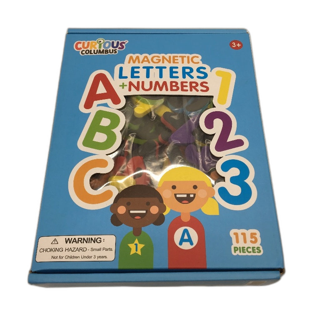 Curious Columbus 115PCS Magnetic Letters & Numbers Foam Learning Fridge Magnets