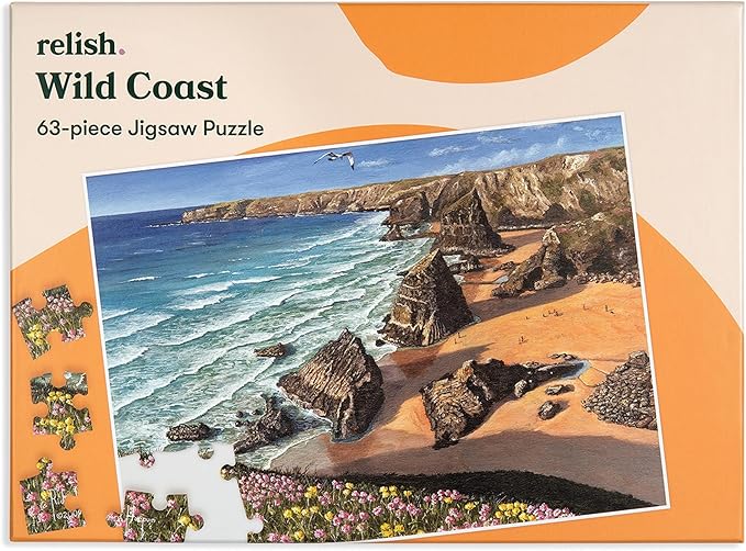 Relish Wild Coast 63PCS Beach Theme Jigsaw Puzzle For Early Stage Memory Loss