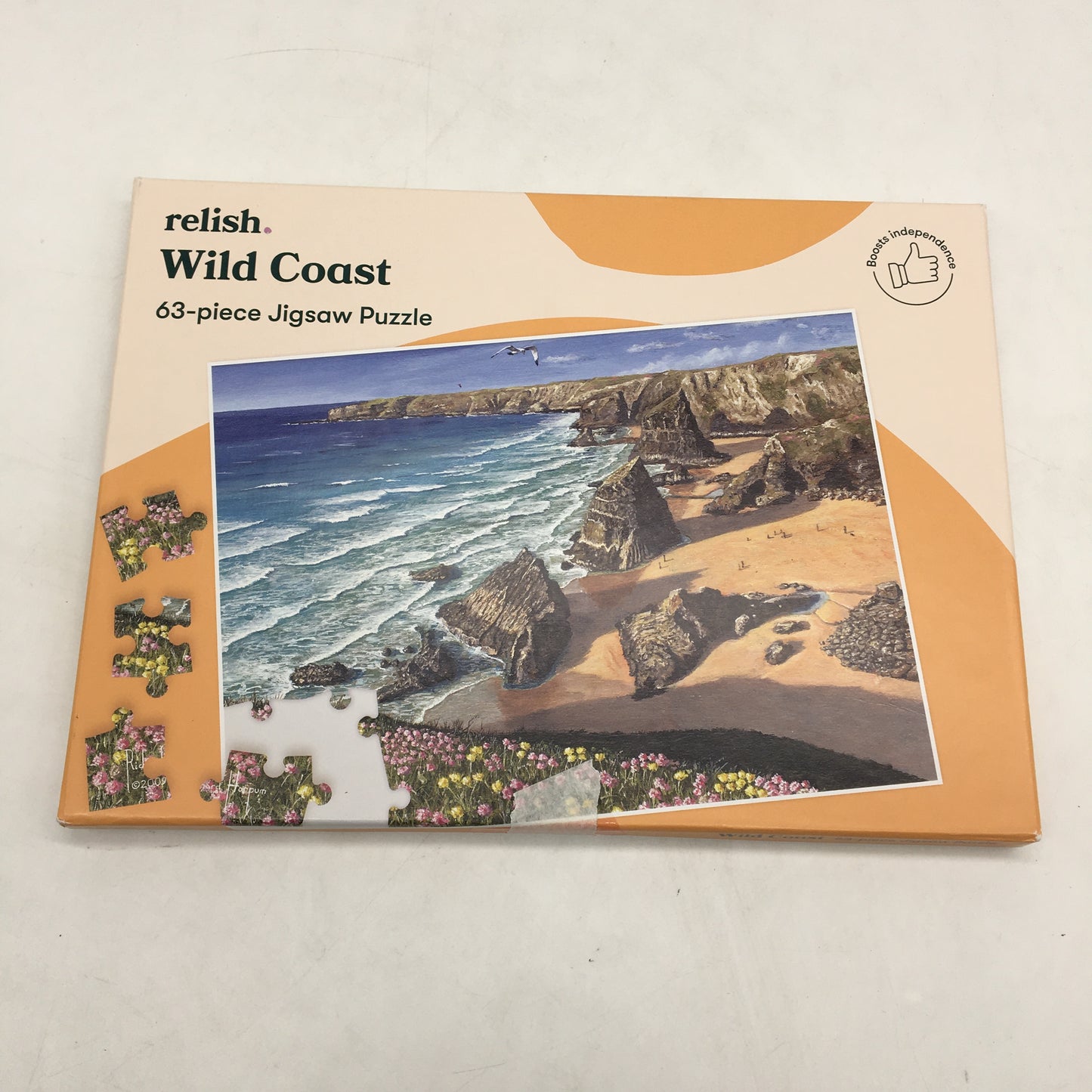 Relish Wild Coast 63PCS Beach Theme Jigsaw Puzzle For Early Stage Memory Loss