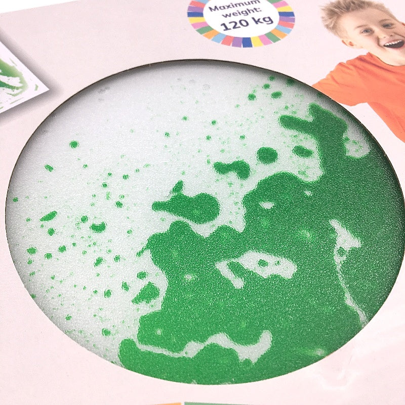 Findon Sensory Green Liquid Floor Tile 30x30 Non Slip Foam Back Max 120KG Age 2+