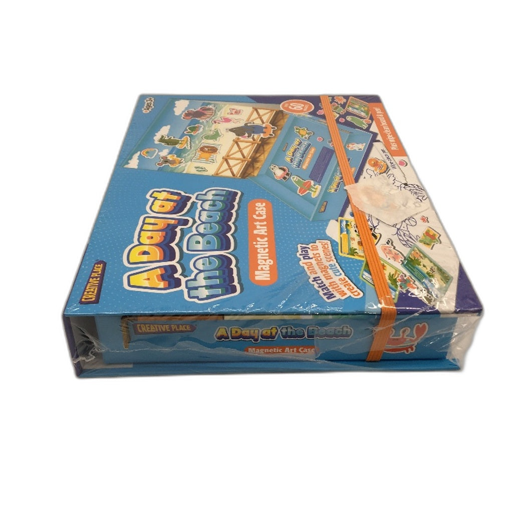 Creative Place A Day At The Beach Magnetic Art Case Over 60PCS Wipe Clean Pen