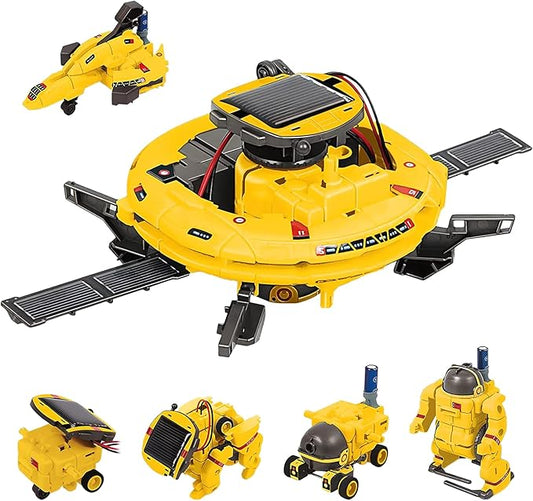 Solar Power Robot 6 Modes STEM Experiment Construction Kits Gift For Boys Age 8+
