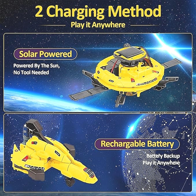 Solar Power Robot 6 Modes STEM Experiment Construction Kits Gift For Boys Age 8+