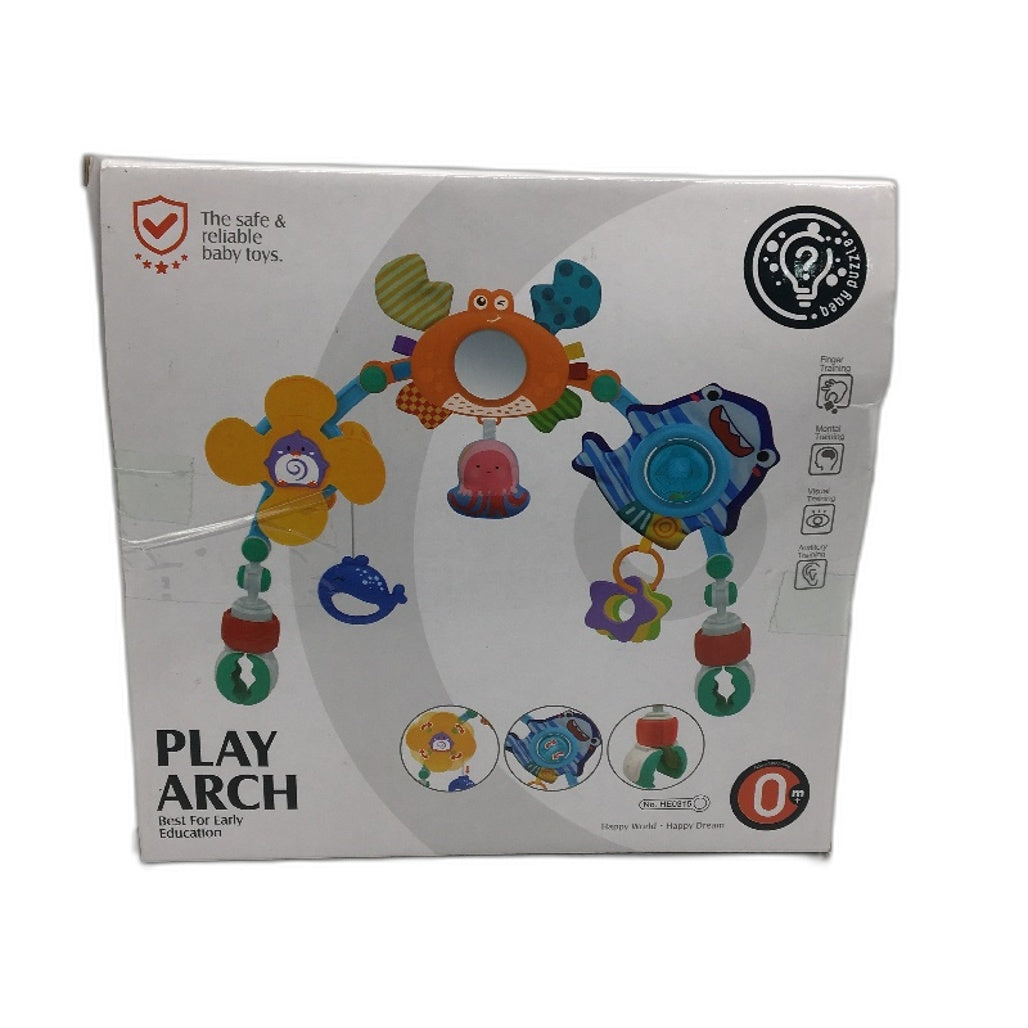 Baby Stroller Play Arch Sensory Toy Adjustable Clamp For Car Crib Bassinet Age 0