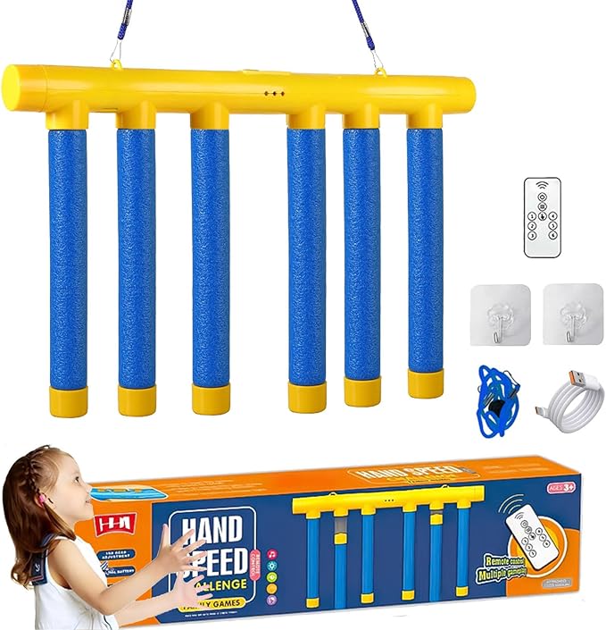 Hand Speed Reflex Challenge Game Remote Control Reaction Training Toy Kids Adult