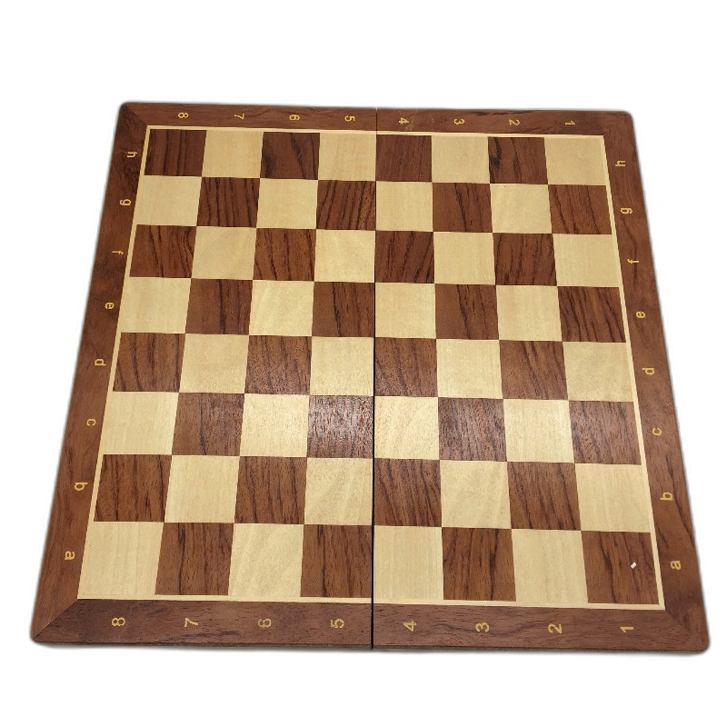 Wooden Folding Chess Set Portable Chessboard 39x39CM Double Queen Kids Adult NEW