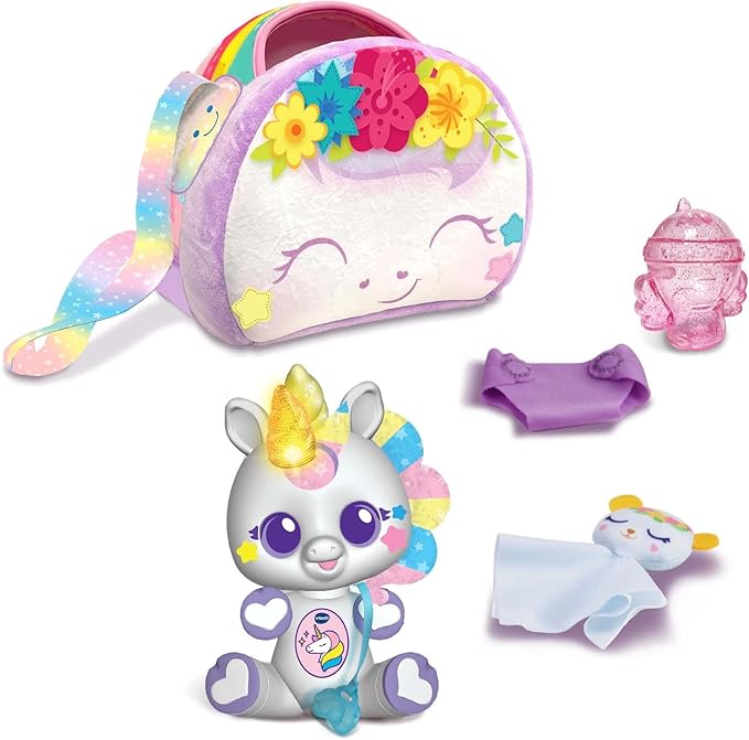 Vtech Sparkle & Shine Unicorn Role Play Music Toy With 5PCS Accessories Age 3
