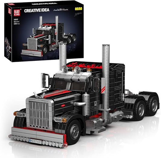 Mould King 10037 Technik American Truck Car Model Building Blocks 1797PCS Age14+