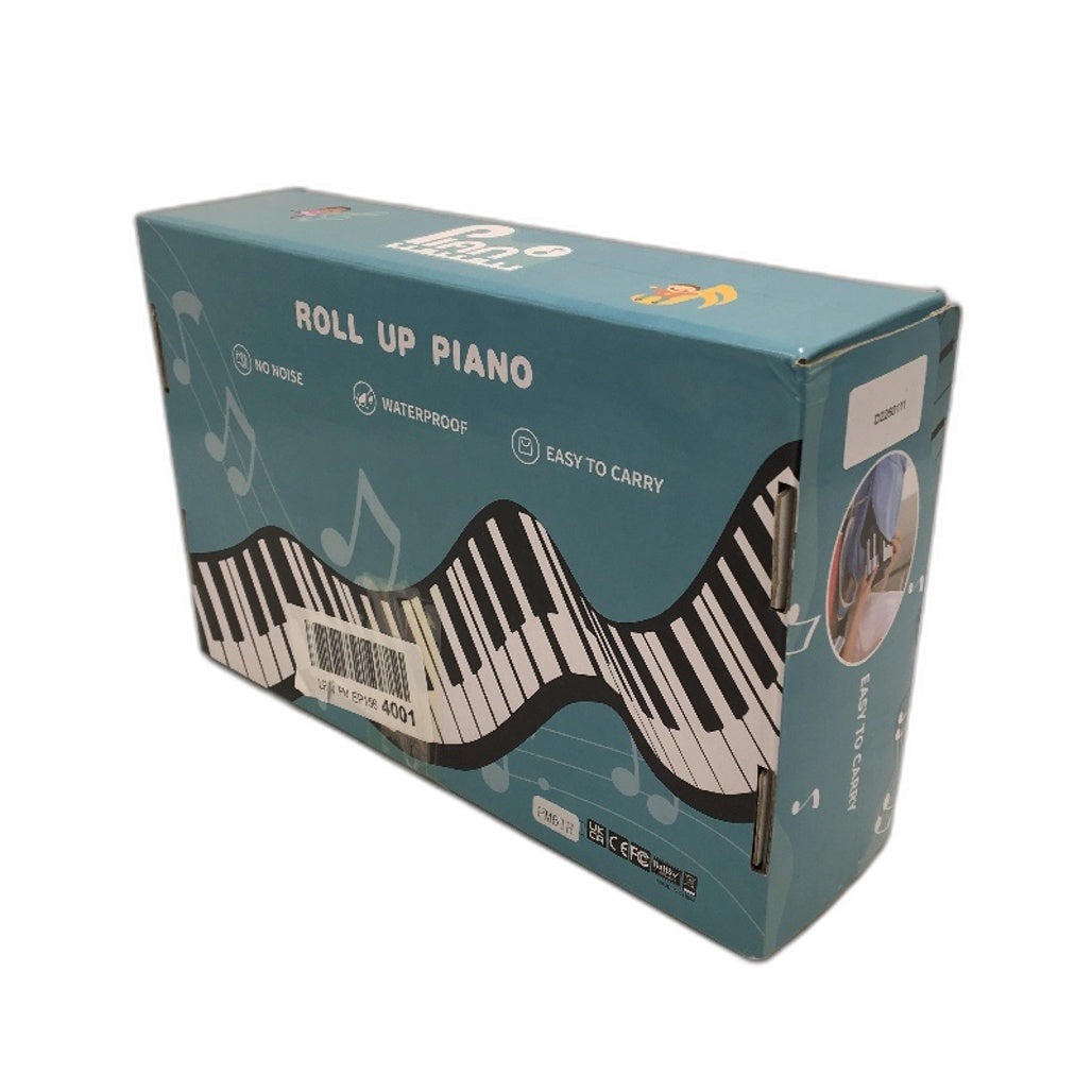 Roll Up Keyboard 61 Keys Portable Electric Piano Multiple Tones & Demo Songs NEW