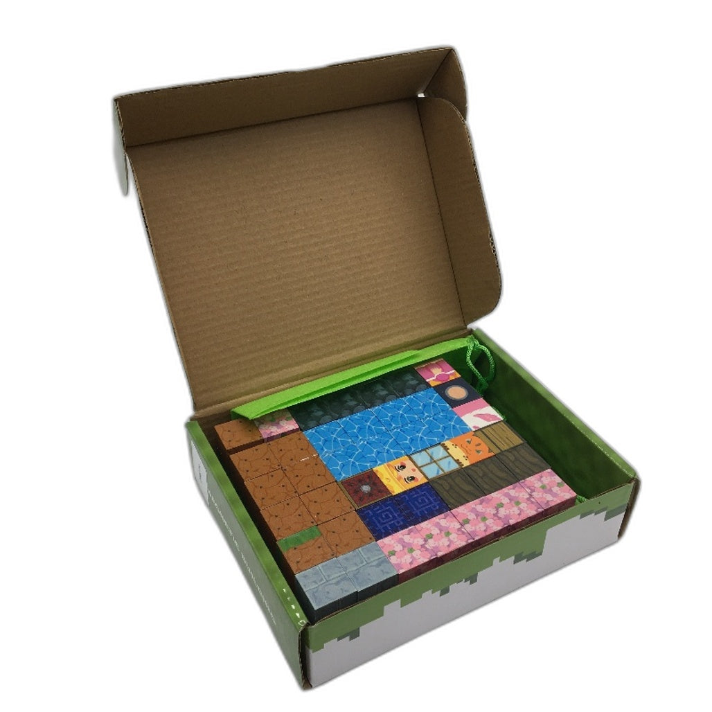 Magnetic Building Blocks Kingdom Adventure Minecraft Style Magnet Cubes Age 3+