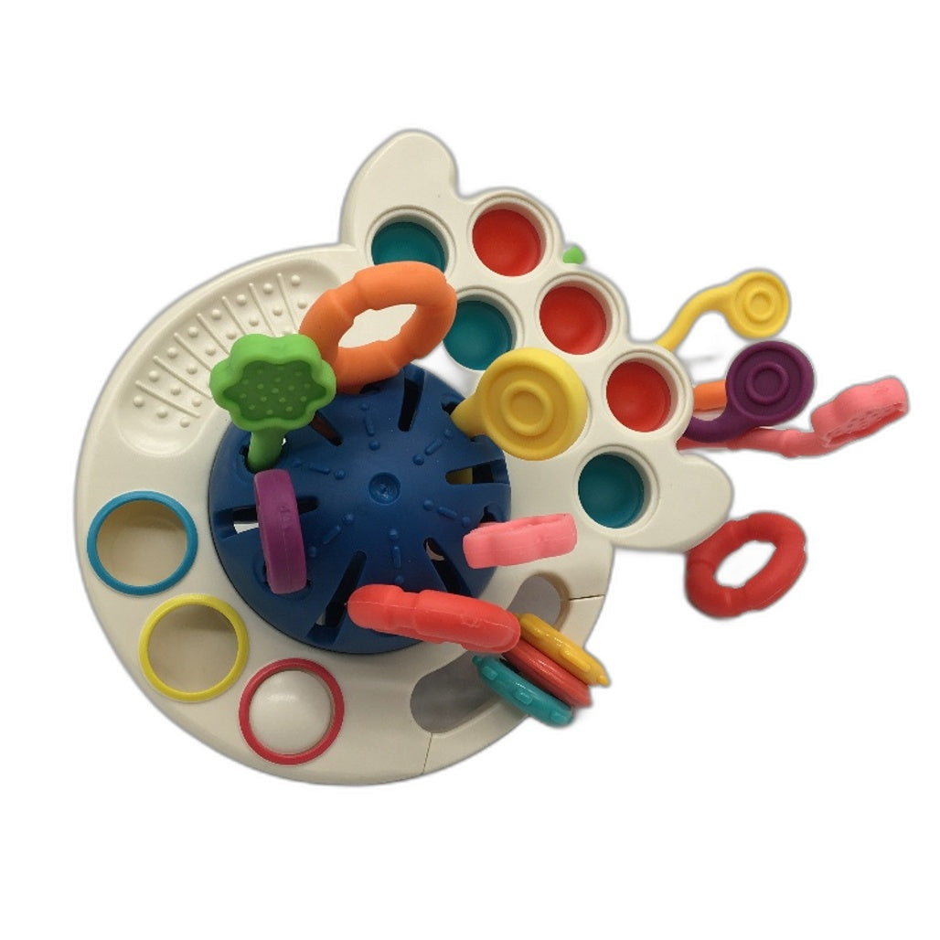 Baby Pull String Ball Montessori Fine Motor Skill Sensory Teething Toy Age 18M+