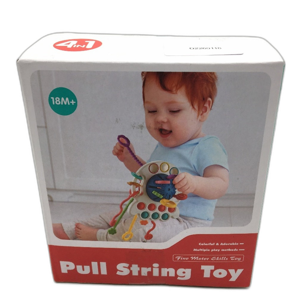 Baby Pull String Ball Montessori Fine Motor Skill Sensory Teething Toy Age 18M+