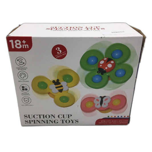 Suction Cup Spinning Spinner Toy Baby Toddler Fidget Bath Sensory Toy Age 18M+