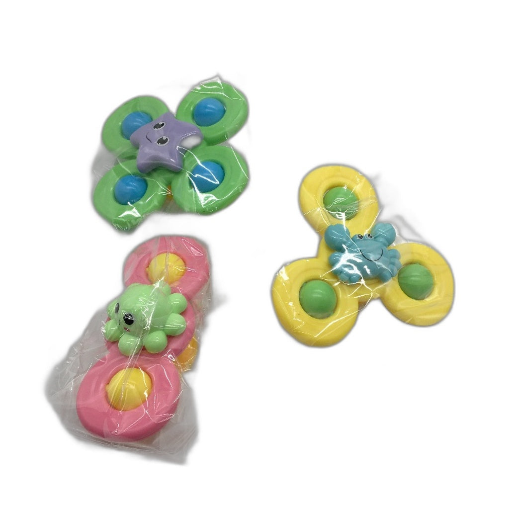 Suction Cup Spinning Spinner Toy Baby Toddler Fidget Bath Sensory Toy Age 18M+