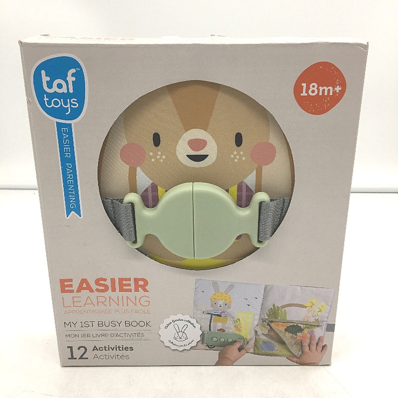 Taf Toys My First Busy Book 12 Activities Sensory Fine Motor Learning Age 18M+