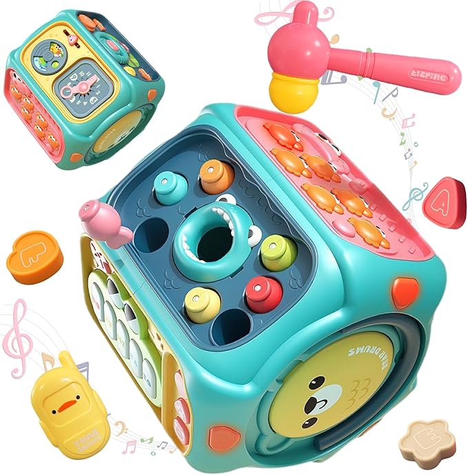 Eight Sided Drum Baby 8 In 1 Early Learning Educational Music Light Toy Age 18M+