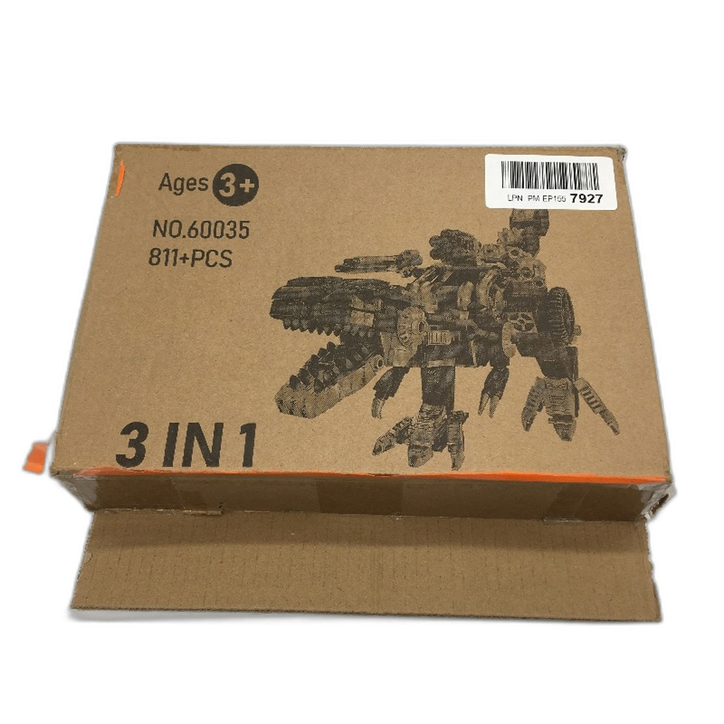 LWCK 60035 Mechanics Dinosaurs Deformation Series 3 In 1 Building Blocks 811 PCS