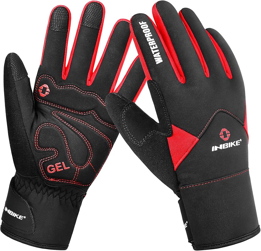 INBIKE Winter Outdoor Cycling Gloves Warm Waterproof Touchscreen Mens Size M NEW