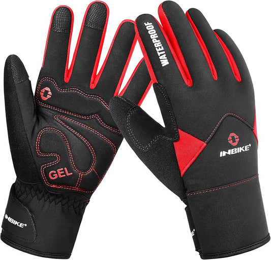 INBIKE Winter Outdoor Cycling Gloves Warm Waterproof Touchscreen Mens Size M NEW