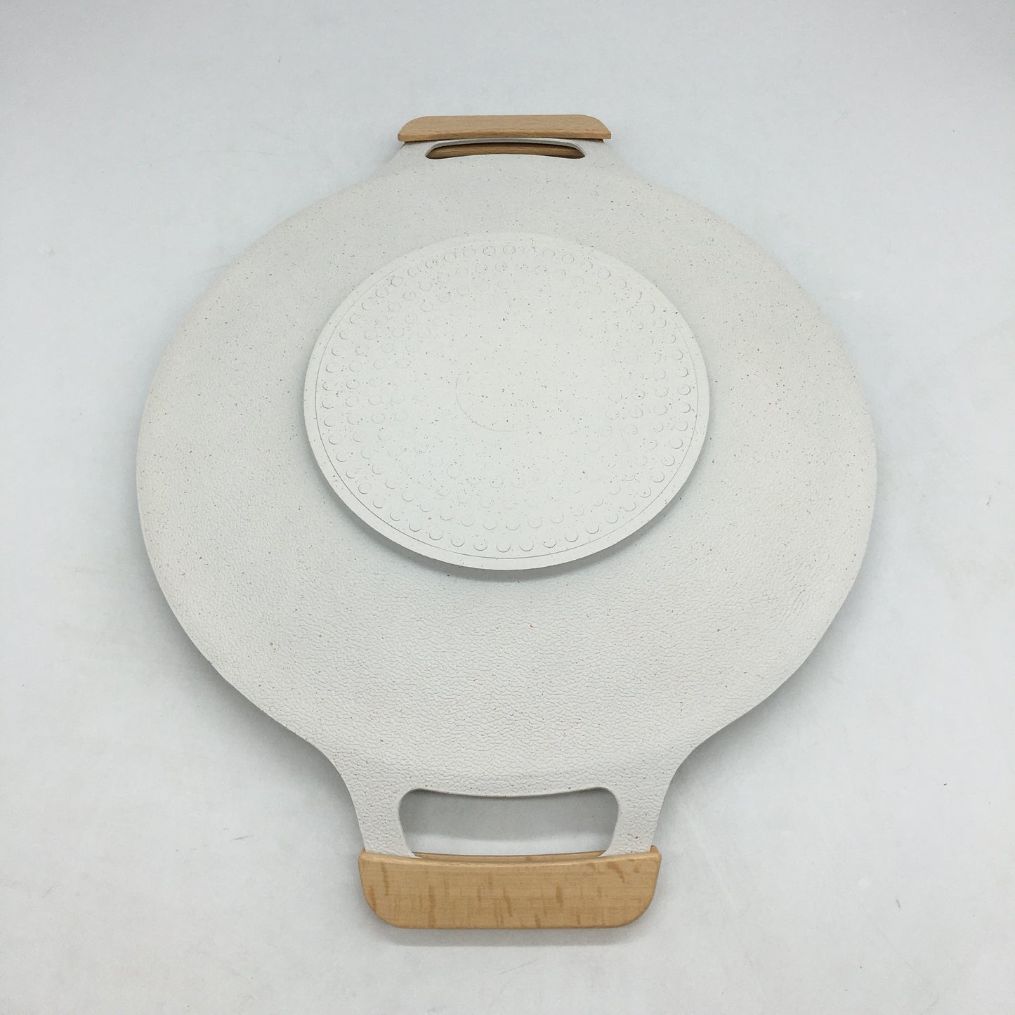 Nonstick Korean BBQ Grill Plate Pan With Handles 34CM For Gas Stovetop Induction