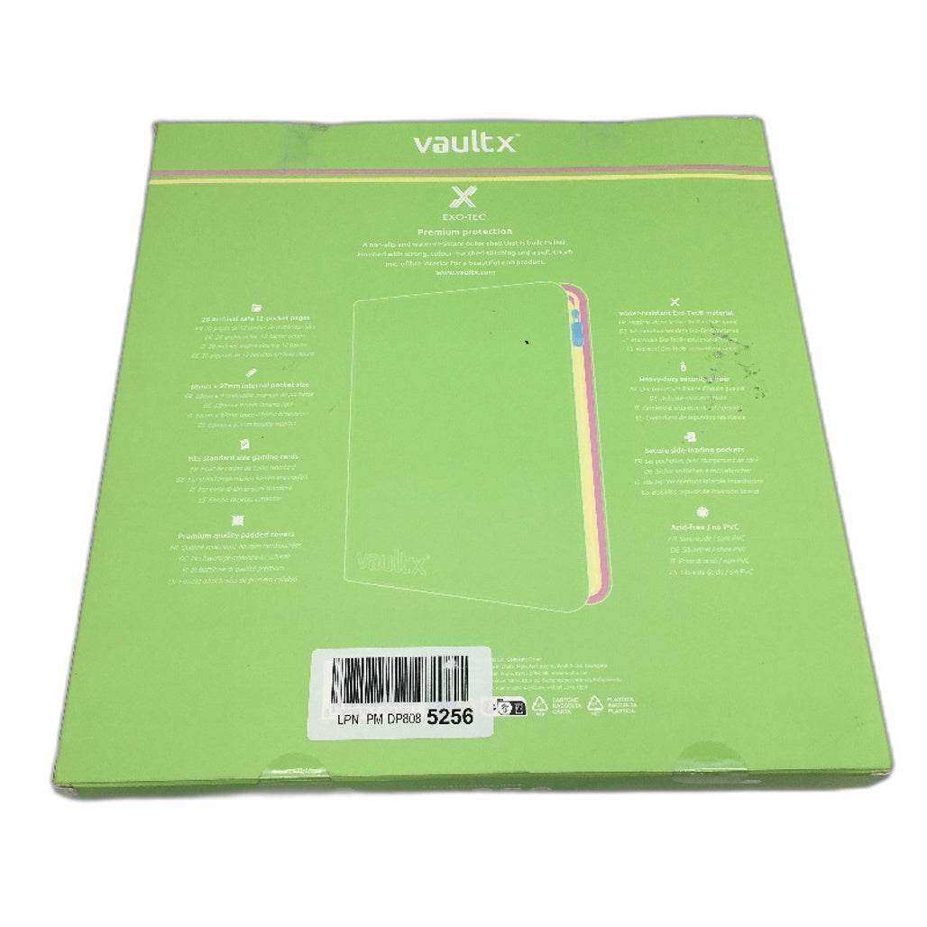 Vault X 12 Pocket Zip Card Binder 480 Slots Pokemon Trading Cards Collection