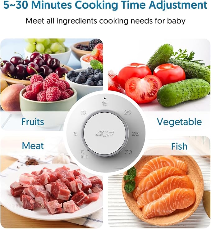 Bellababy BLA2711 Steam and Blend Baby Food Puree Maker in White NEW