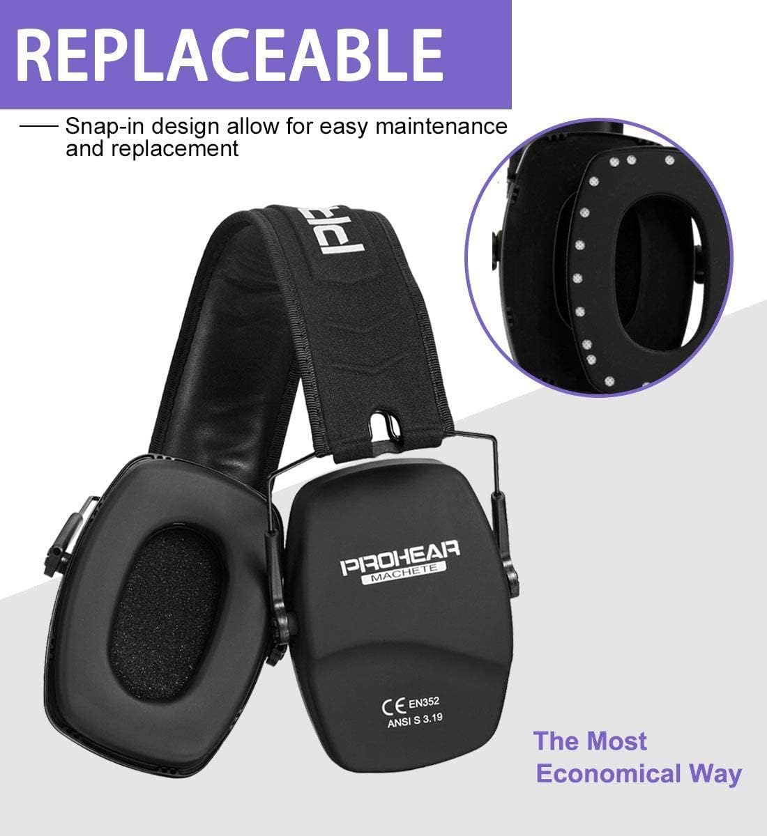 Prohear EM016 SNR 28dB Compact Passive Earmuff Ear Hearing Protection NEW
