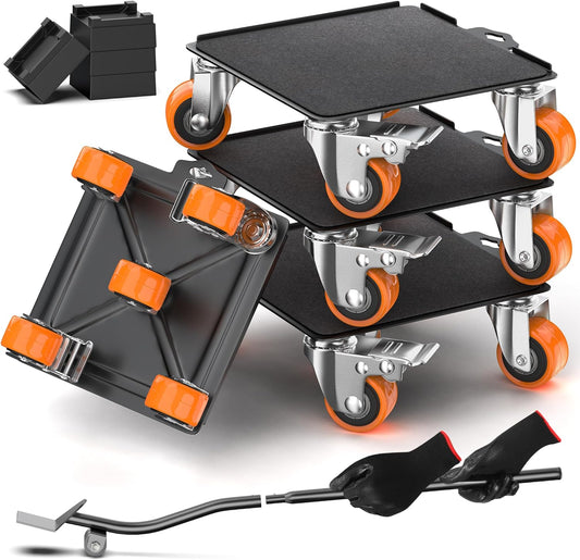 2000lbs Support 360 Omnidirectional Steering Heavy Duty Furniture Movers NEW